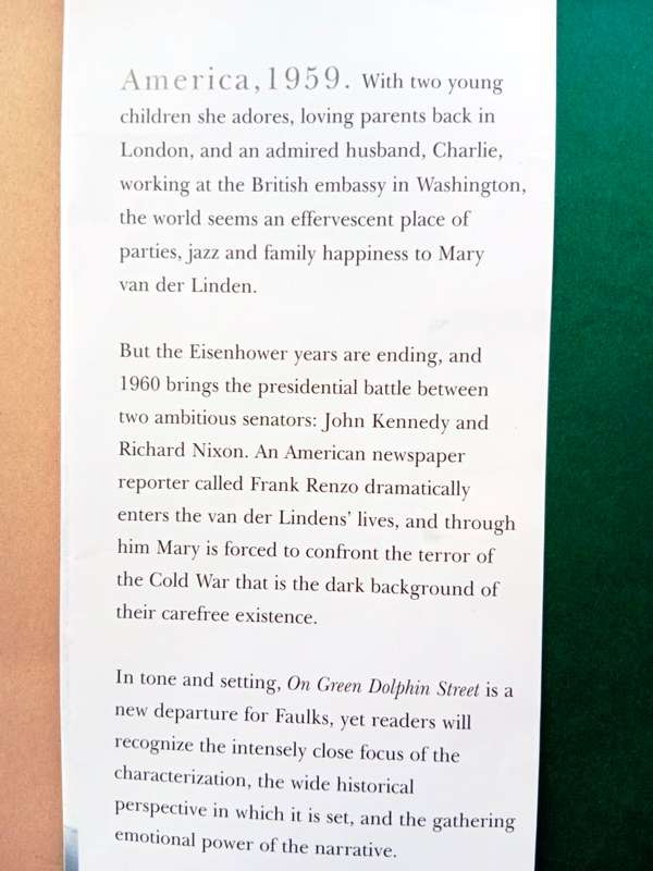 On Green Dolphin Street, Sebastian Faulks