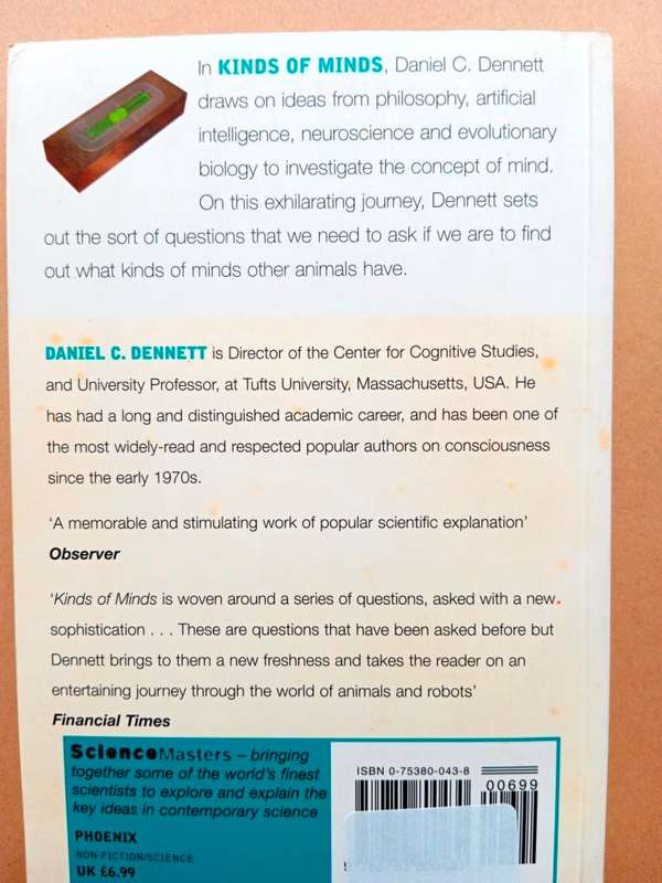 Kinds of Minds - The Origins of Consciousness, Daniel C. Dennett