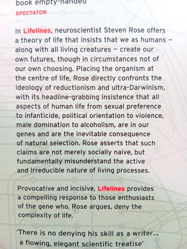 Lifelines - Life Beyond the Gene, Steven Rose