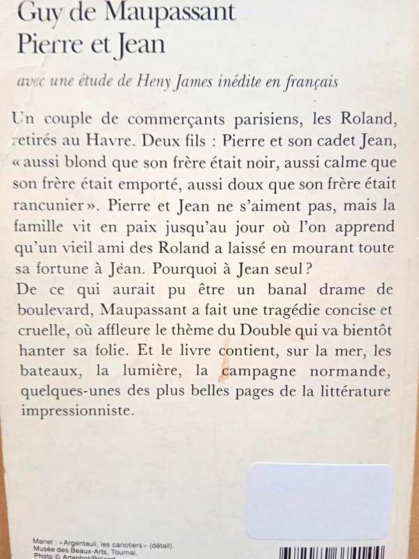 Pierre et Jean, Guy de Maupassant