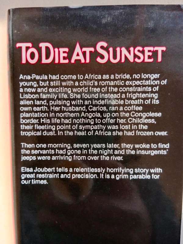 To Die at Sunset, Elsa Joubert