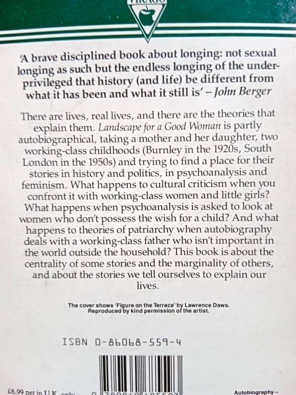 Landscape for a Good Woman - A Story of Two Lives, Carolyn Steedman