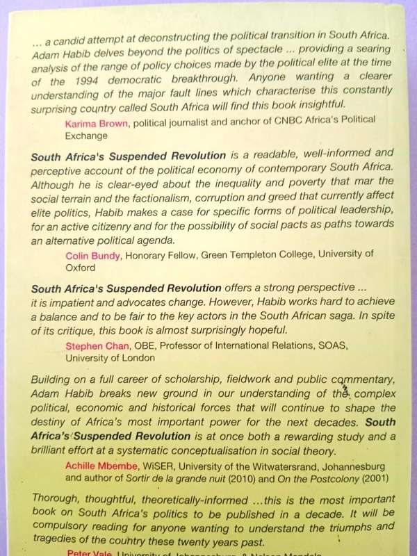 South Africa's Suspended Revolution, Adam Habib