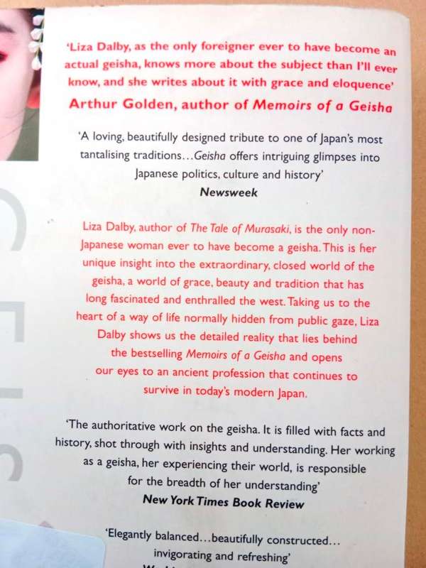 Geisha, Liza Dalby
