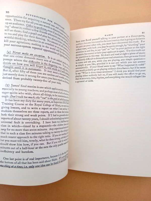 Psychology for Musicians, Percy C. Buck