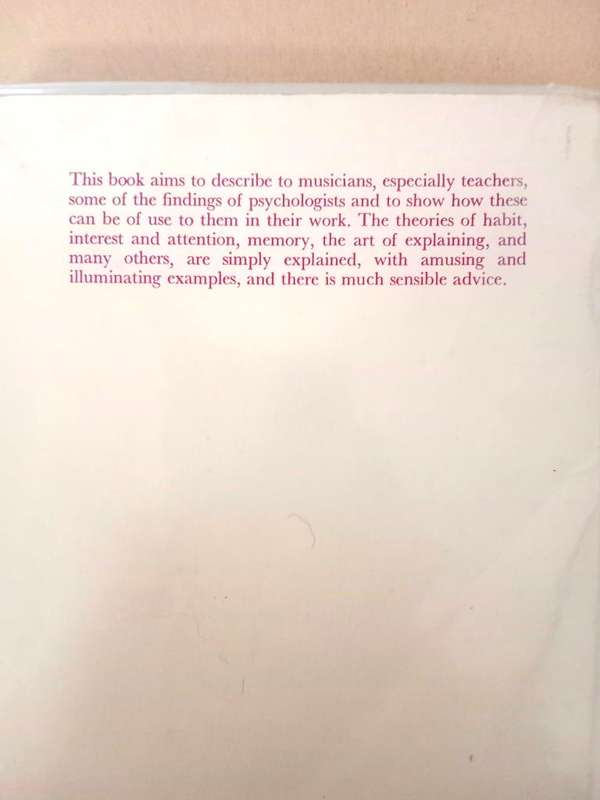 Psychology for Musicians, Percy C. Buck