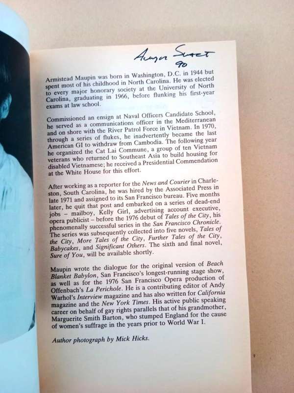 Baby Cakes, Armistead Maupin