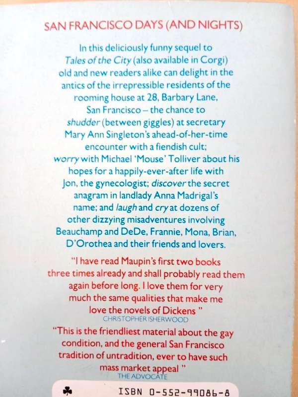 More Tales of the City, Armistead Maupin