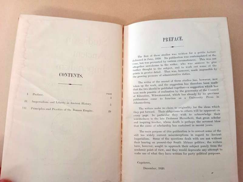 Studies in Ancient Imperialism, Jan H. Hofmeyr and T. Haarhoff