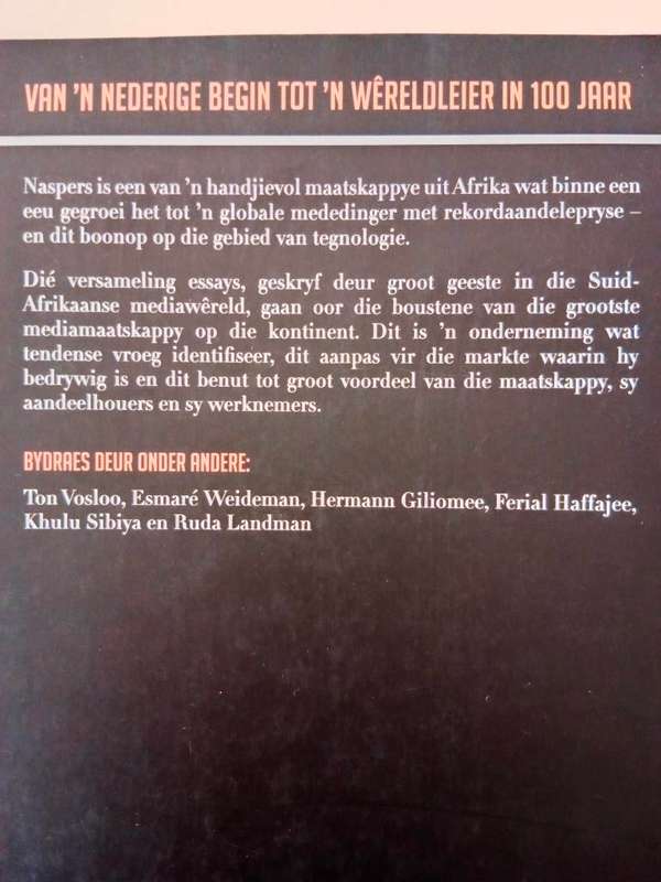 'n Konstante Revolusie: Naspers, Media24 en Oorgange, saamgestel deur Lizette Rabe
