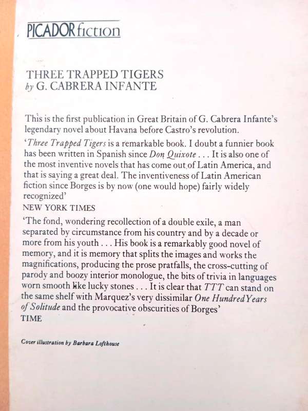 Three Trapped Tigers, G. Cabrera Infante