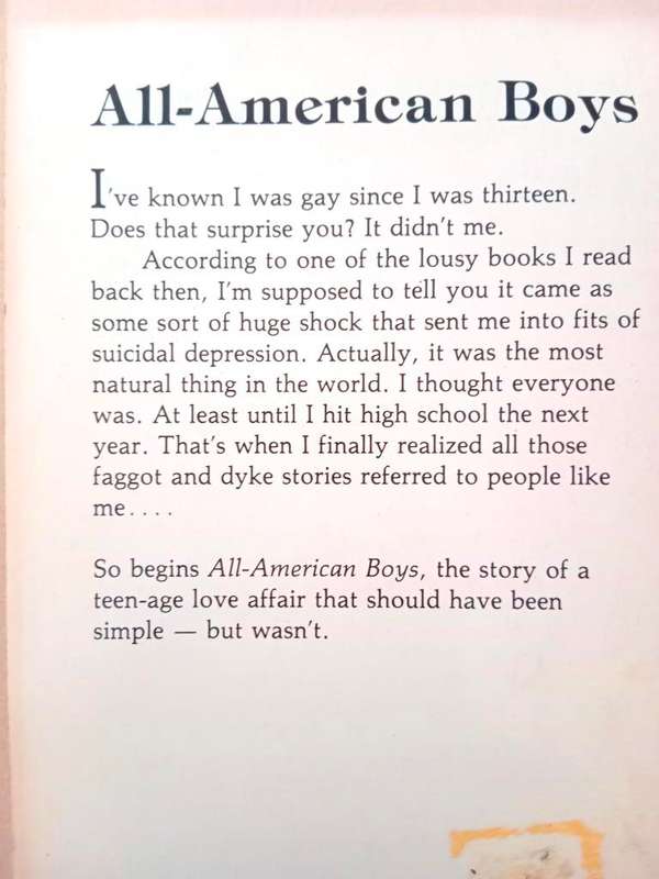 All-American Boys, Frank Mosca