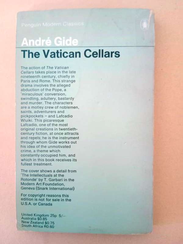 The Vatican Cellars, André Gide