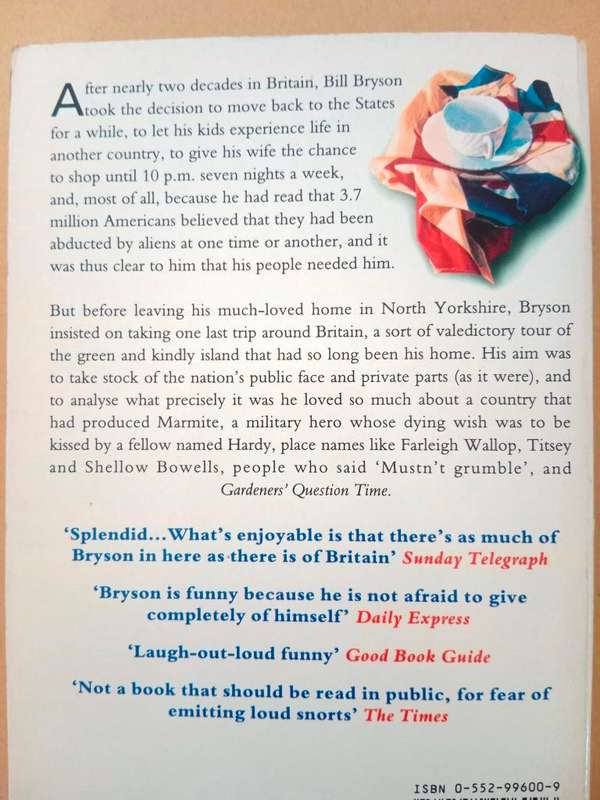 Notes from a Small Island, Bill Bryson