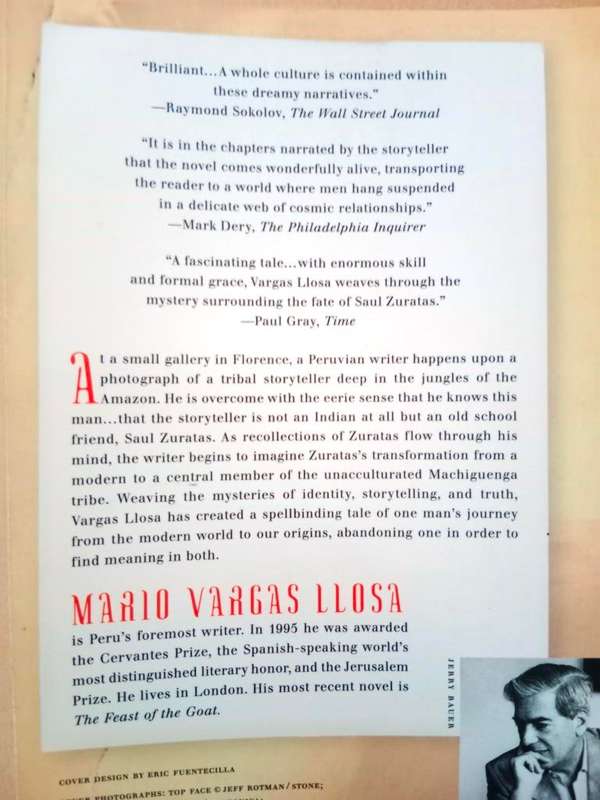 The Storyteller, Mario Vargas Llosa
