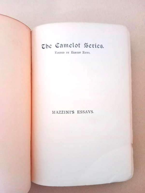 Essays, Joseph Mazzini [1887 edition]