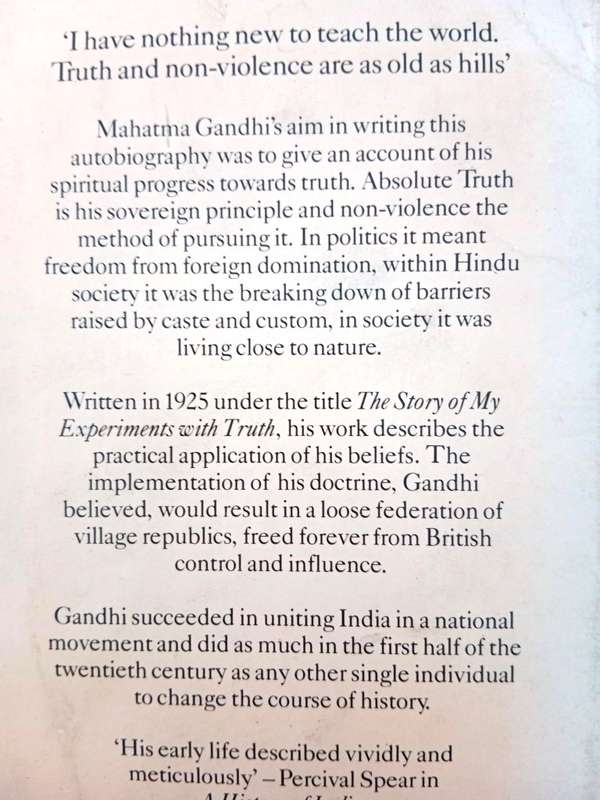 An Autobiography, M.K. Gandhi