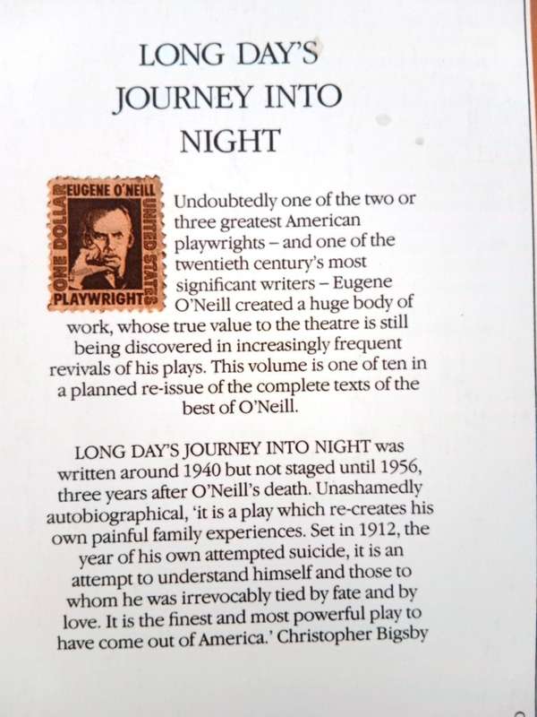 Long Day's Journey Into Night, Eugene O'Neill