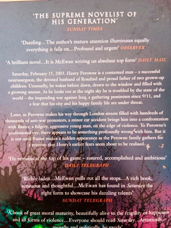 Saturday, Ian McEwan