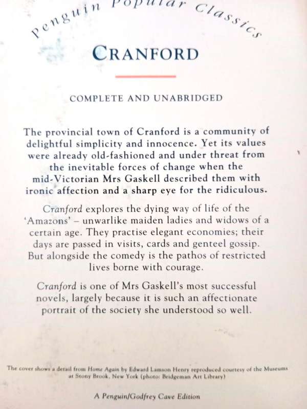 Cranford, Elizabeth Gaskell