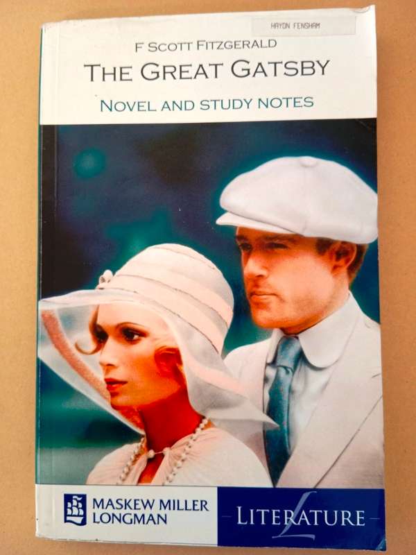 The Great Gatsby, F. Scott Fitzgerald [novel and study notes]