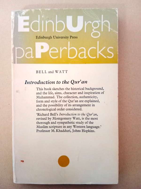 Introduction to the Qur'an, W. Montgomery Watt