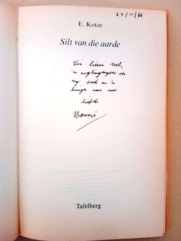 Silt van die aarde, E. Kotze