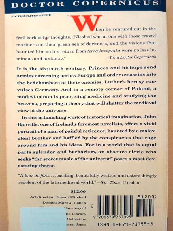 Doctor Copernicus, John Banville