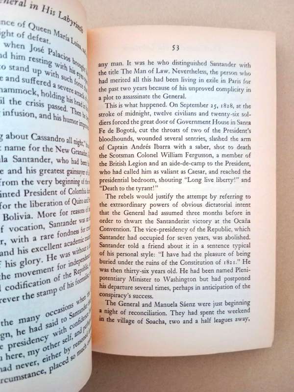 The General in His Labyrinth, Gabriel García Márquez