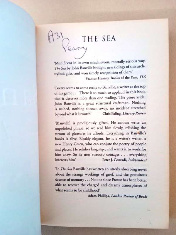 The Sea, John Banville