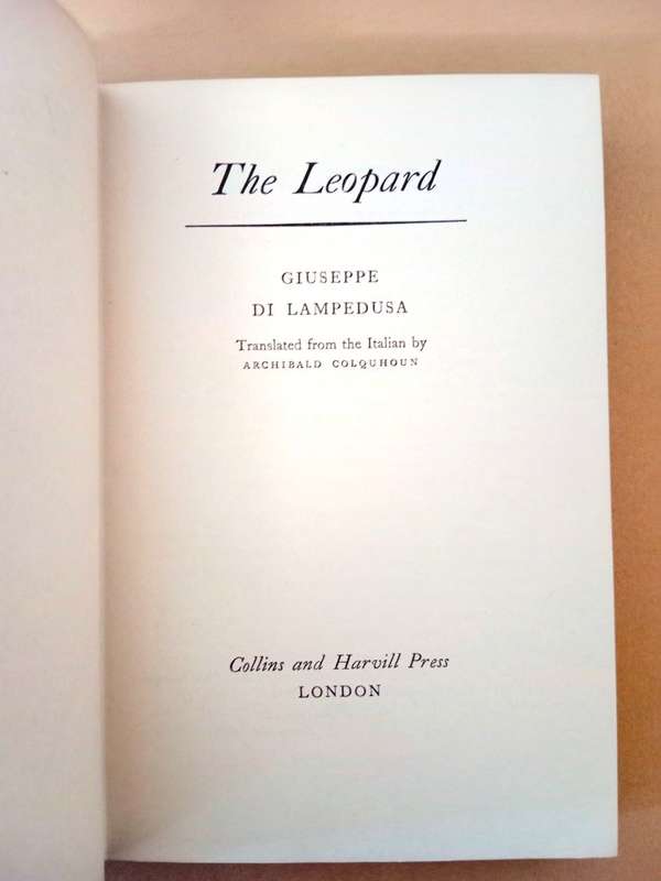 The Leopard, Giuseppe di Lampedusa