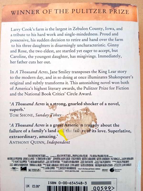 A Thousand Acres, Jane Smiley