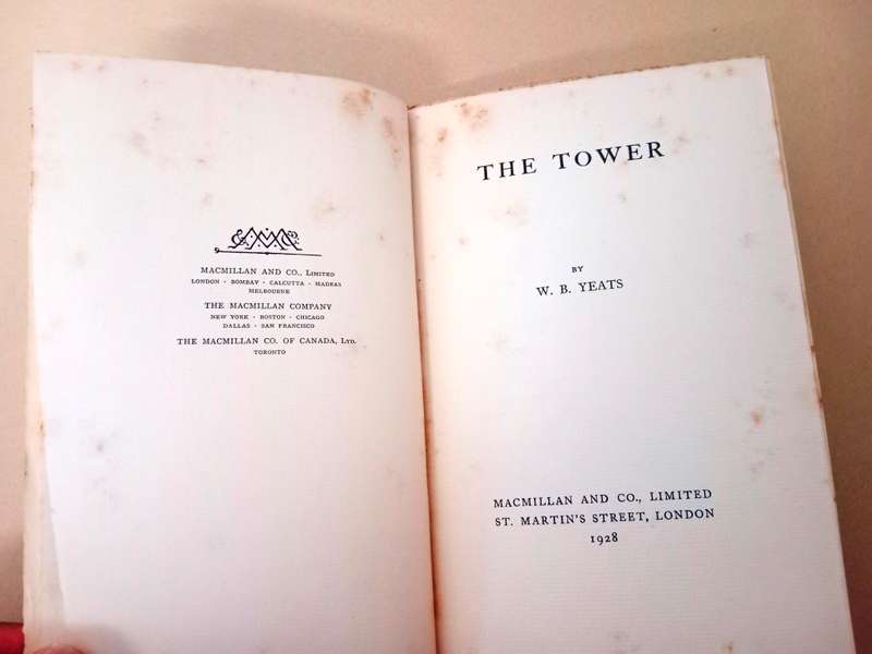 The Tower, W.B. Yeats [Macmillan and Co, 1928]