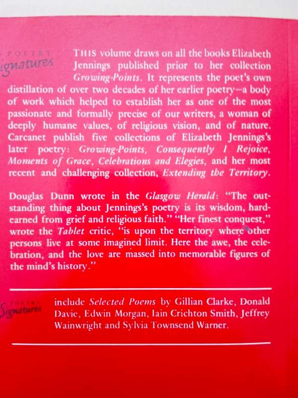 Selected Poems, Elizabeth Jennings