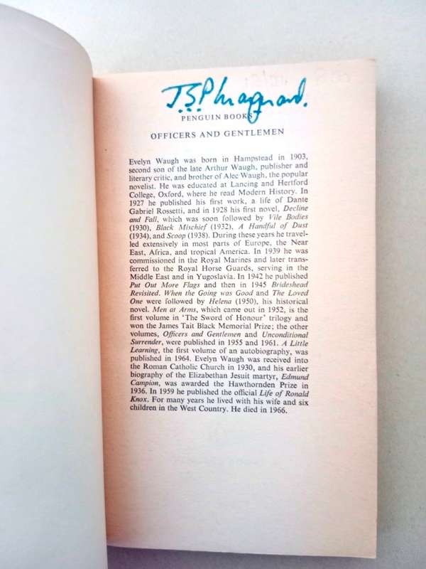 Officers and Gentlemen, Evelyn Waugh