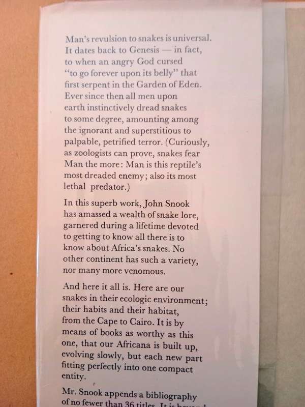 African Snake Stories, J. Snook