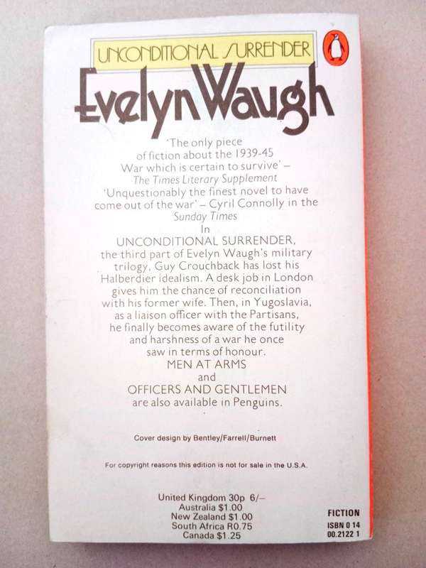 Unconditional Surrender, Evelyn Waugh