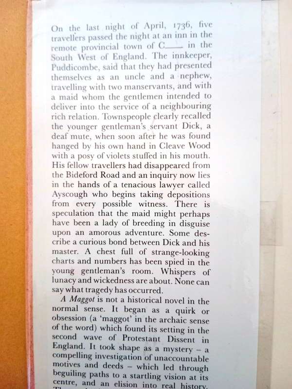 A Maggot, John Fowles [first edition, 1985]