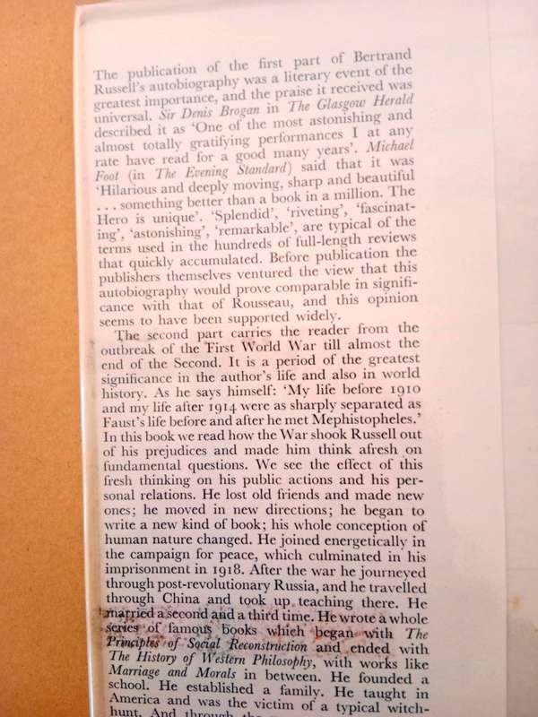 The Autobiography of Bertrand Russell, Volume 2, 1914-1944