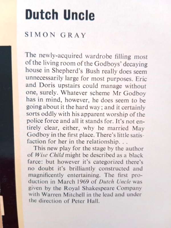 Dutch Uncle, Simon Gray