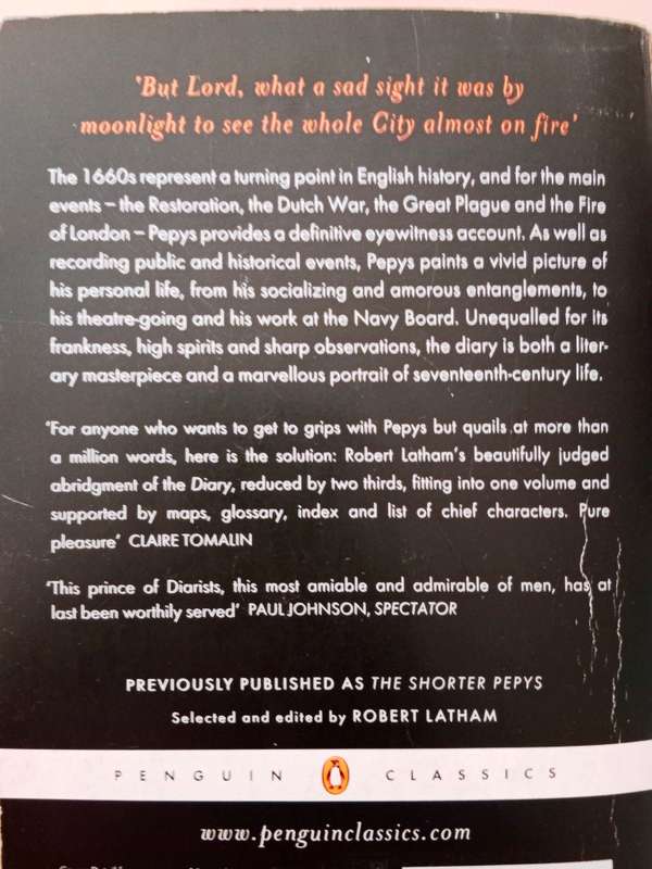 The Diaries of Samuel Pepys: A Selection
