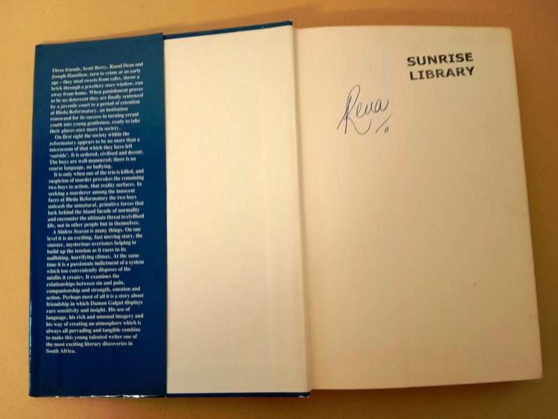 A Sinless Season, Damon Galgut [first edition]