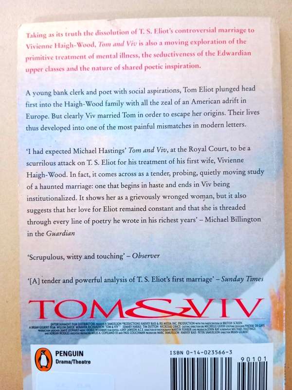 Tom and Viv, Michael Hastings