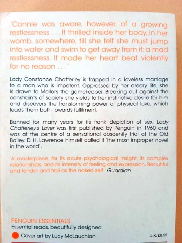 Lady Chatterley's Lover, D.H. Lawrence