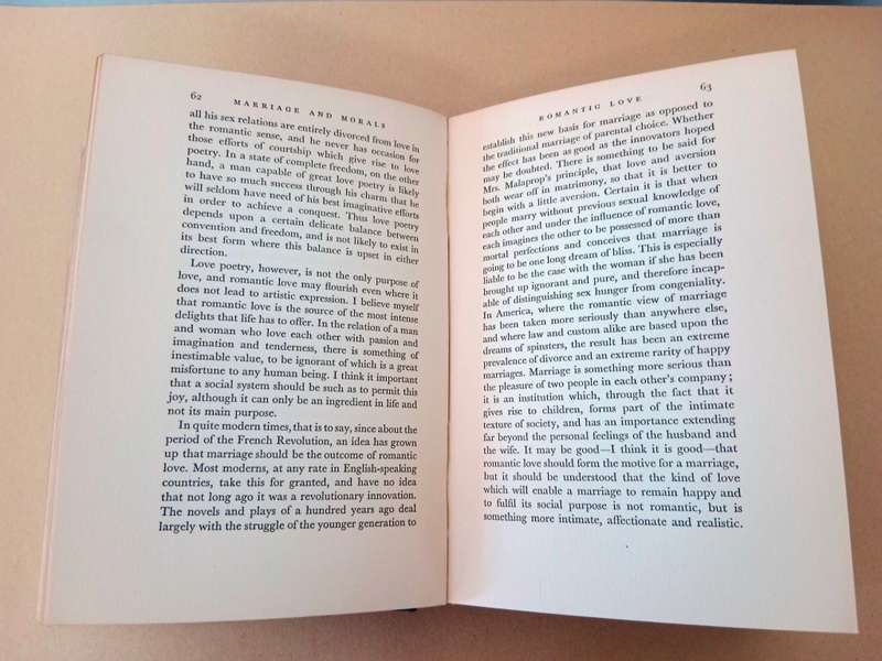 Marriage and Morals, Bertrand Russell