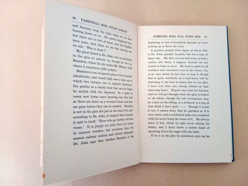 Farewell Miss Julie Logan, J.M. Barrie