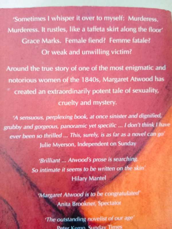 Alias Grace, Margaret Atwood