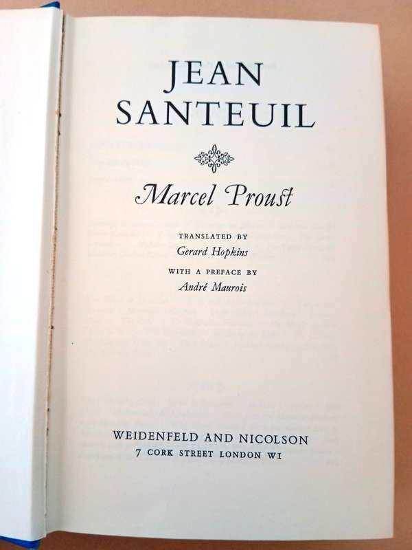 Jean Senteuil, Marcel Proust