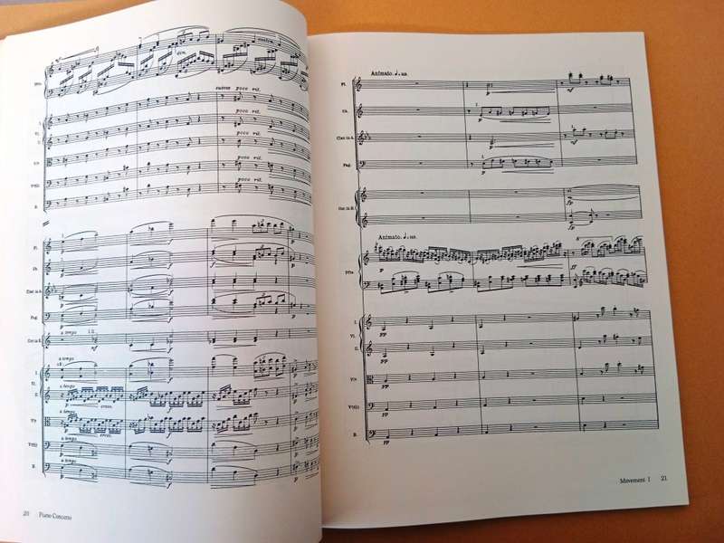 Piano Concerto, in full score, Edvard Grieg