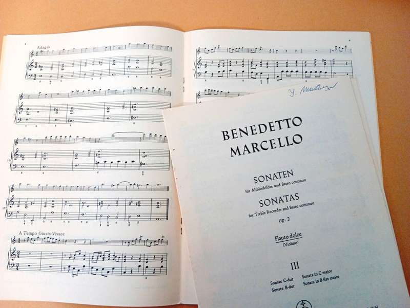 Sonatas for Treble Recorder and Basso Continuo, op. 2, Benedetto Marcello
